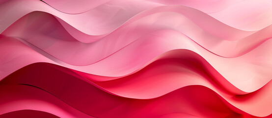 Fototapeta premium Abstract background with curved shapes and gradients in pink, purple and red colors. Vector illustration of 3D geometric shape in the style of geometric shapes