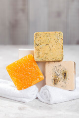 Handmade soap, made with natural skin care products