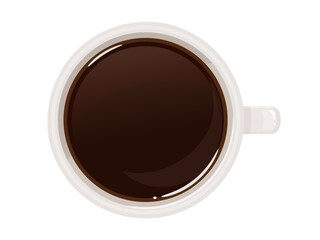 真上から見たコーヒーのイラスト