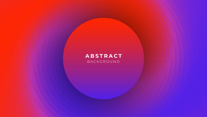Modern Circle Red and Blue Gradient Abstract Background