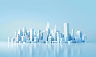 Naklejka premium abstract city skyline