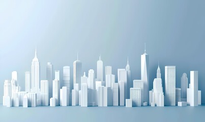 Obraz premium abstract city skyline