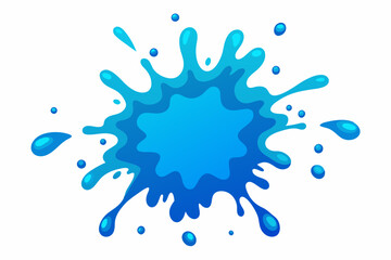 ink splash vector white background