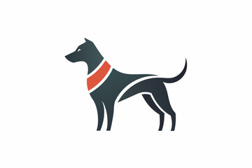 dog logo vector illustration