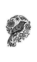 black and white fish