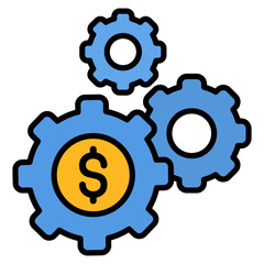 Financial Industry  Icon Element For Design