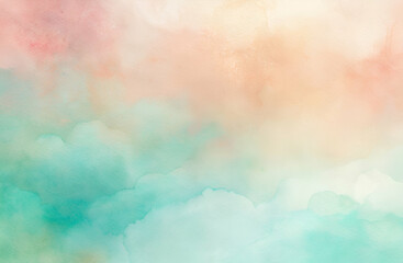 watercolor background with delicate honeycomb patterns in soft coral and warm grey