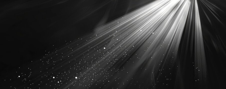 Light glare effect on black background