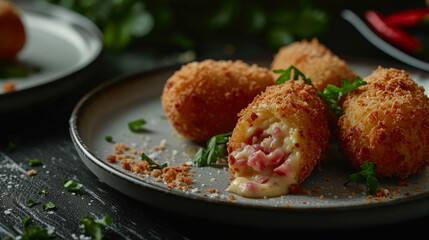 Gourmet Ham-Stuffed Bechamel Croquettes