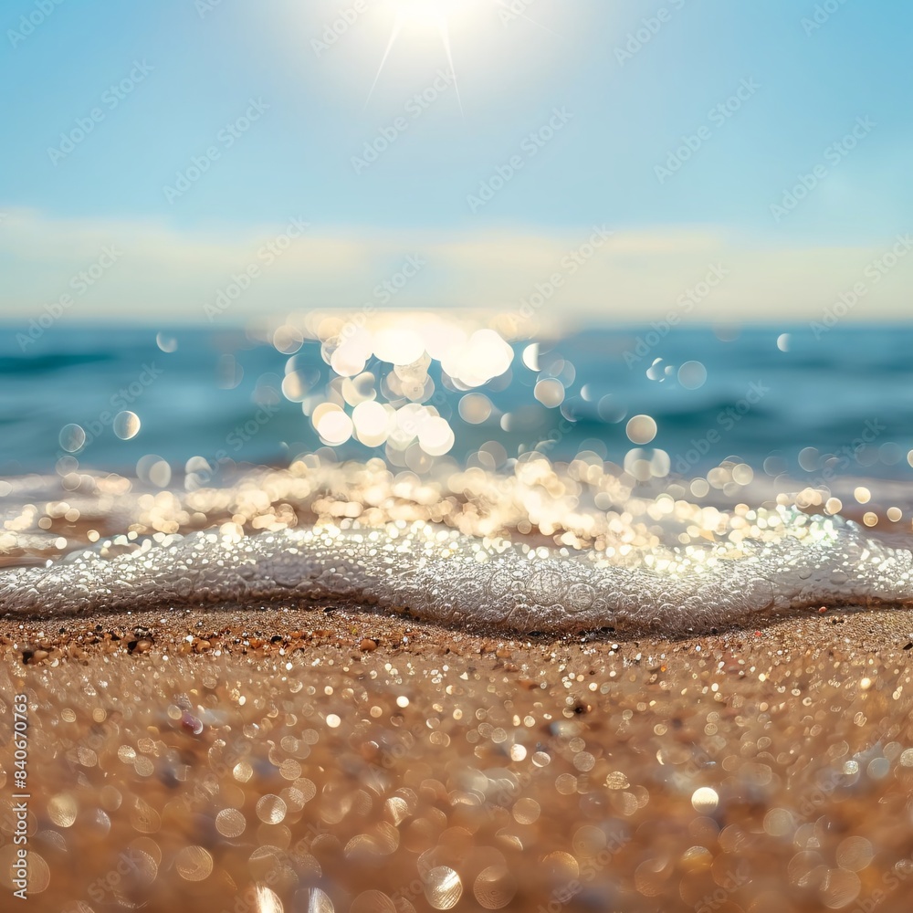 Wall mural summer beach tide