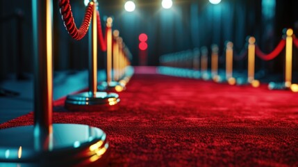 Luxurious event or movie premiere setting