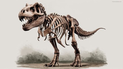  Tyrannosaurus rex dinosaur skeleton  © cherif