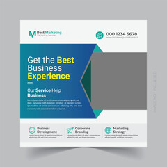 Digital business marketing social media post and web banner template eps

