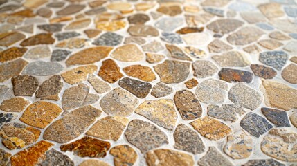 The surface is speckled with varying shades of beige and brown creating a rugged mosaic that begs to be touched