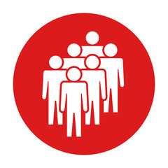 Symbol, ikona ludzi. Plik wektorowy.
