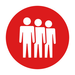 Symbol, ikona ludzi. Plik wektorowy.