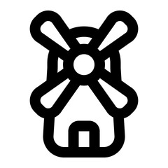 Obraz premium windmill icon for illustration