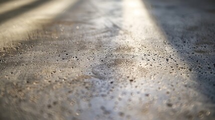 As light hits the surface of polished concrete at different angles the color and texture seem to shift and change. It is a dynamic material that invites exploration and contemplation