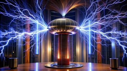 Spectacular Electrical Arcs Generated by High-Voltage Coil Demonstration