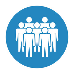 Symbol, ikona ludzi. Plik wektorowy.
