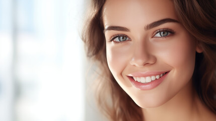 Naklejka premium portrait of a beautiful woman