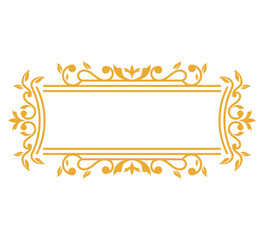 Vintage frame ornament with beautiful openwork flowers for pictures, vector illustration. Floral elements for monograms, invitations, frames, menus, labels and website designs.