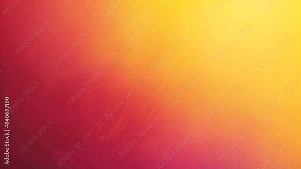 Fototapete an abstract gradient background transitioning smoothly from deep red to bright yellow. the warm colo