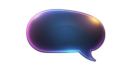 Fototapeta premium Please create an icon of a chat bubble with a transparent background.