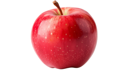red apple isolated on png white 