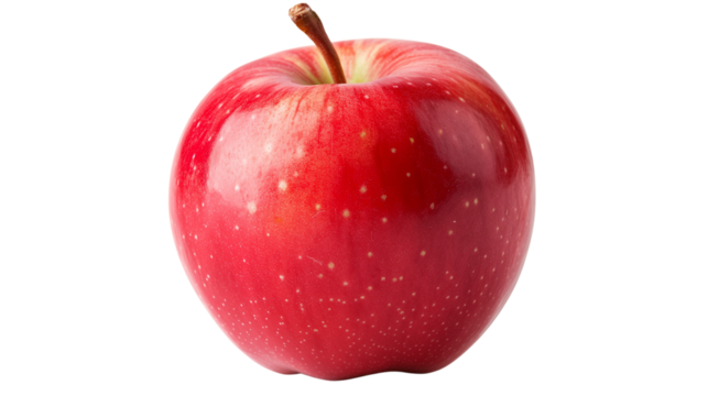 red apple isolated on png white 