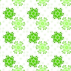 Pattern con foglie decorative