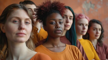 A group of women standing together, smiling and confident