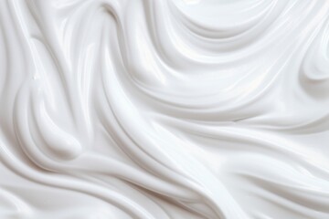 Fototapeta premium A detailed shot of a swirling white frosting