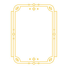 Elegant minimalist frame collection. Decorative vintage frame for design. Set of decorative ornament border frames