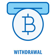 Withdrawal Icon simple and easy to edit for your design elements