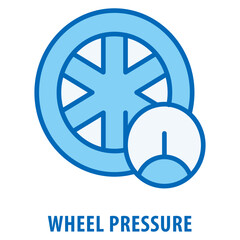 Wheel Pressure Icon simple and easy to edit for your design elements
