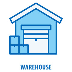 Warehouse Icon simple and easy to edit for your design elements
