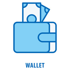 Fototapeta premium wallet Icon simple and easy to edit for your design elements