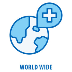 Obraz premium World Wide Icon simple and easy to edit for your design elements