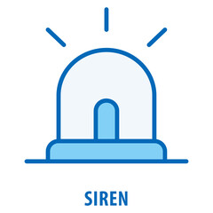 Siren Icon simple and easy to edit for your design elements