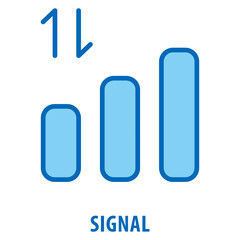 Signal Icon simple and easy to edit for your design elements