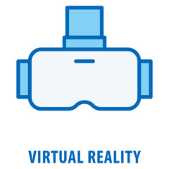 Virtual Reality Icon simple and easy to edit for your design elements