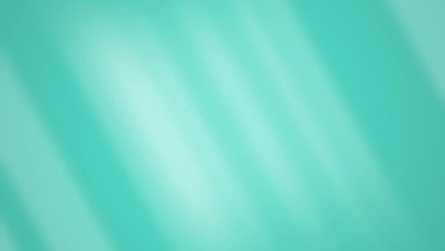 Teal background. Dynamic seamless looping animated backdrop of floating light lines over aqua color.