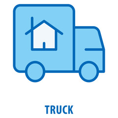 Truck Icon simple and easy to edit for your design elements