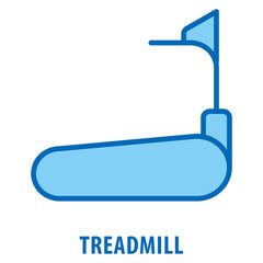 Fototapeta premium Treadmill Icon simple and easy to edit for your design elements