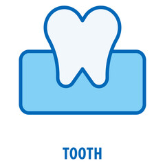 Tooth Icon simple and easy to edit for your design elements