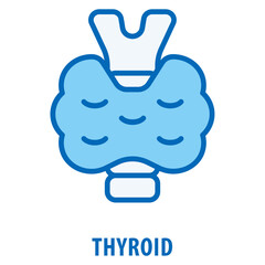Fototapeta premium thyroid Icon simple and easy to edit for your design elements