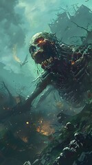 Absurd Apocalyptic Survival Through Zany Humor and Surreal Imagery