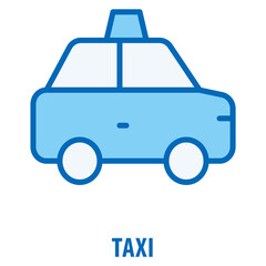Obraz premium Taxi Icon simple and easy to edit for your design elements