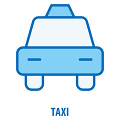 Taxi Icon simple and easy to edit for your design elements